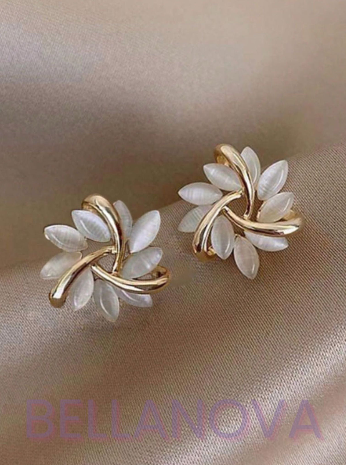 Melina 18k Gold-Plated Earrings + FREE UK Delivery