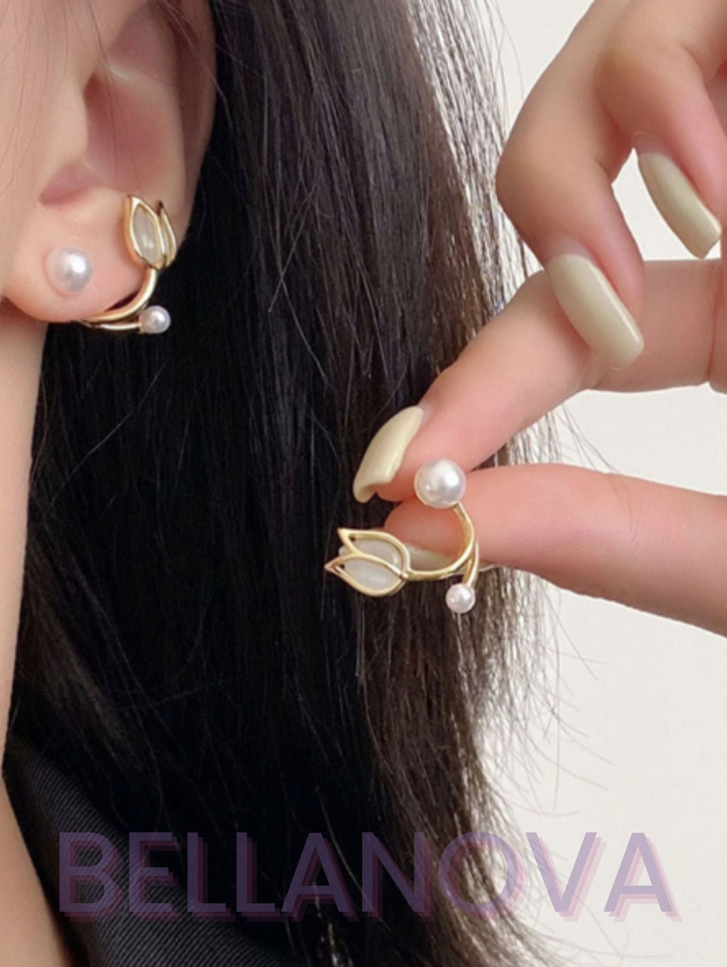 18k Gold-Plated 2-in-1 Rose Earrings + FREE UK Delivery