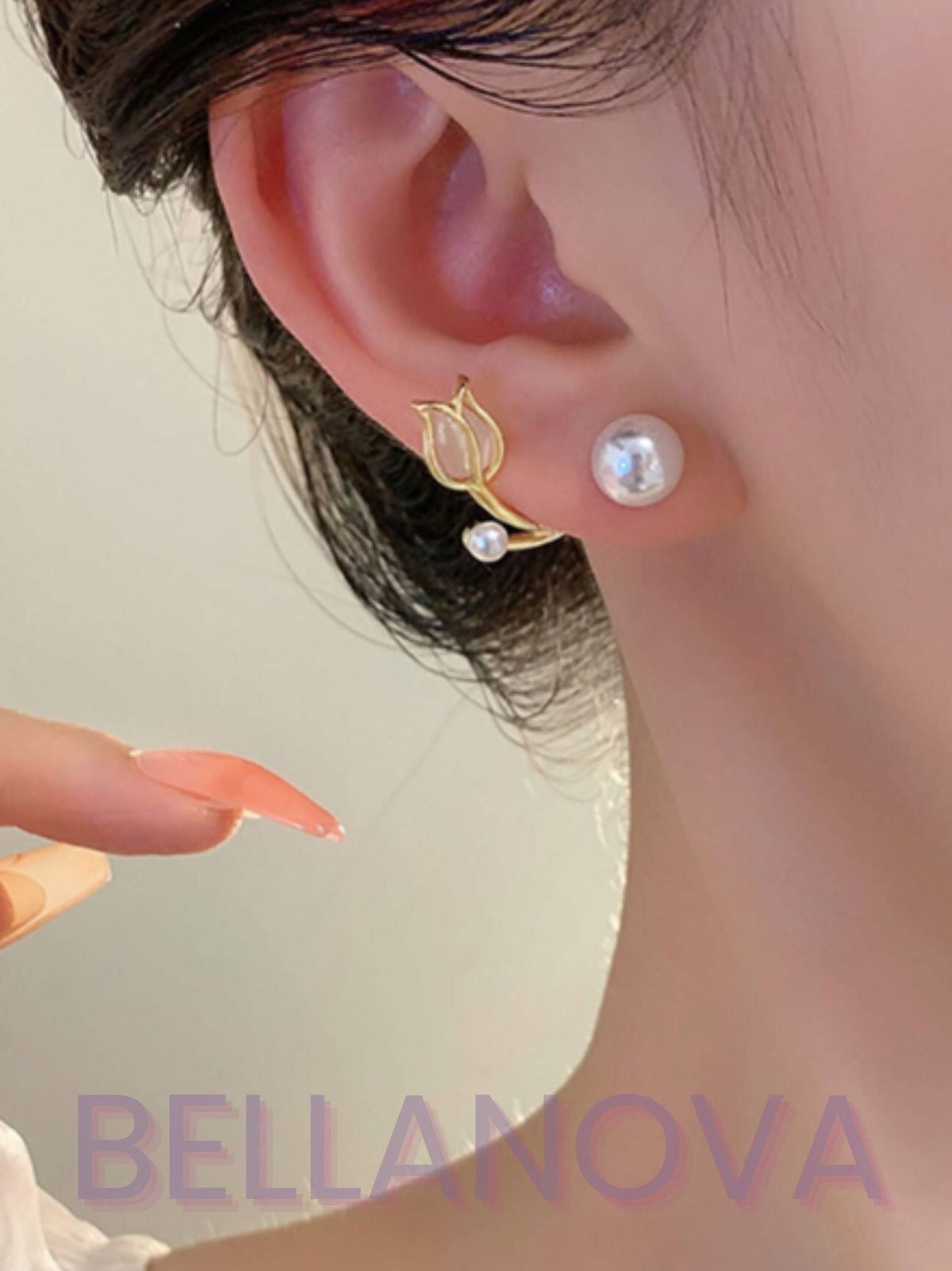 18k Gold-Plated 2-in-1 Rose Earrings + FREE UK Delivery