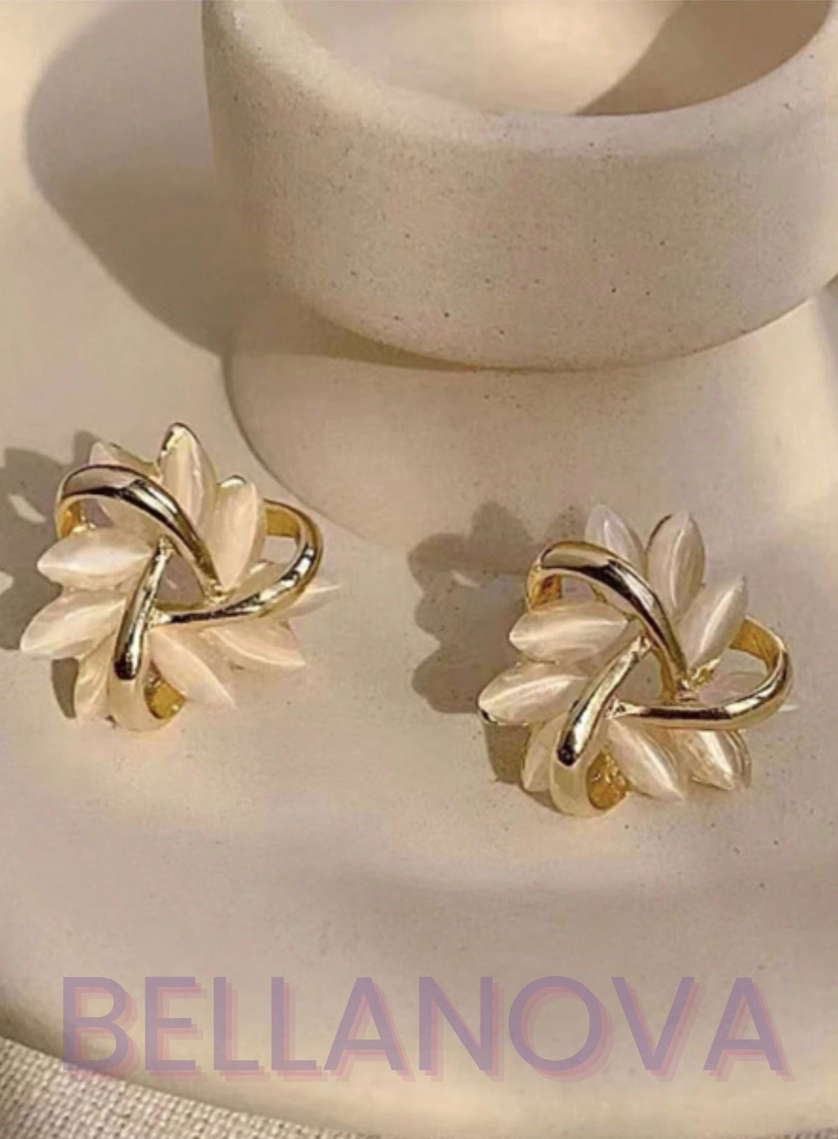 Melina 18k Gold-Plated Earrings + FREE UK Delivery