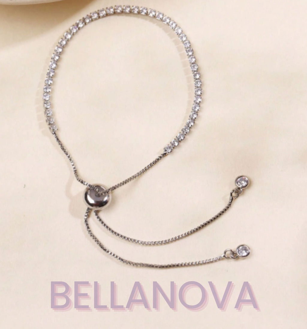 Adjustable Swarovski™ Bracelet – 18k Gold-Plated + FREE UK Delivery