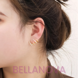 18k Gold-Plated Four-Point™ Earrings + FREE UK Delivery