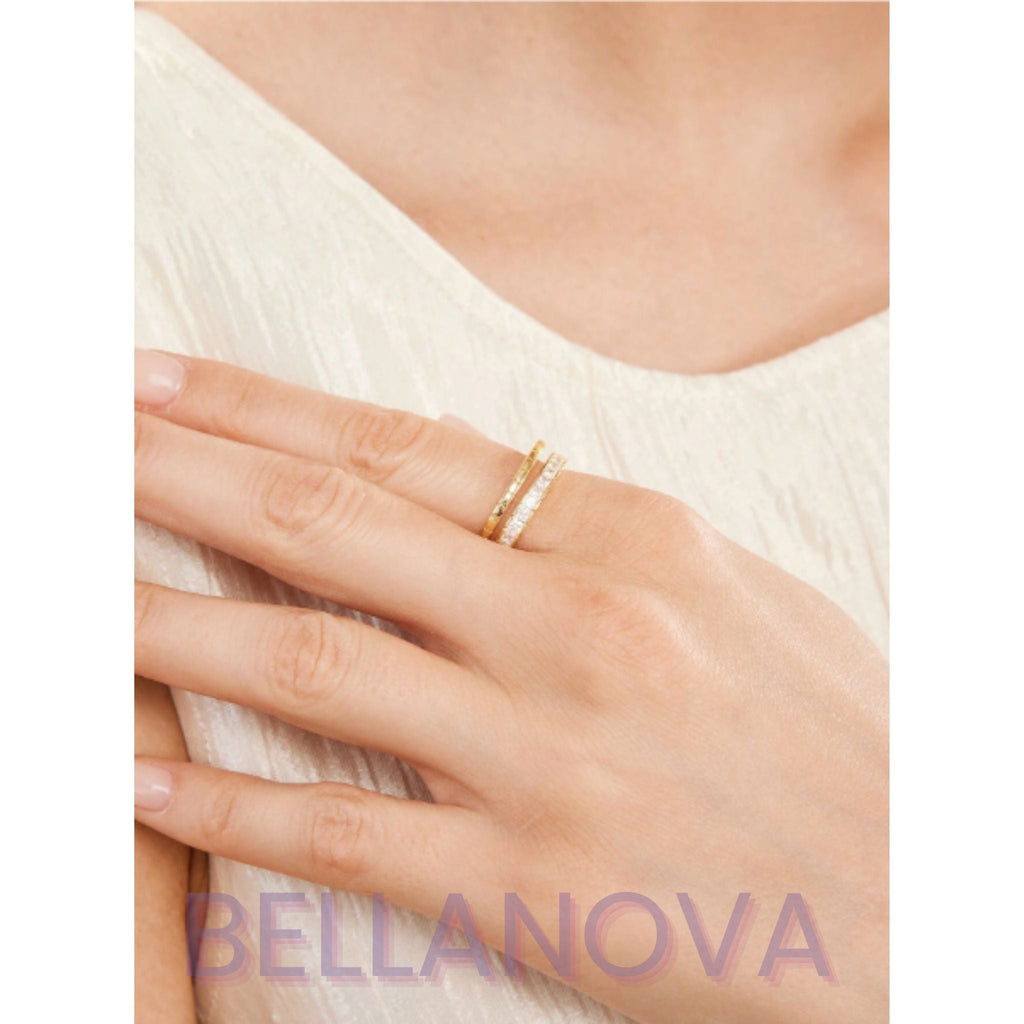 Adjustable Swarovski™ Ring – 18k Gold-Plated + FREE UK Delivery