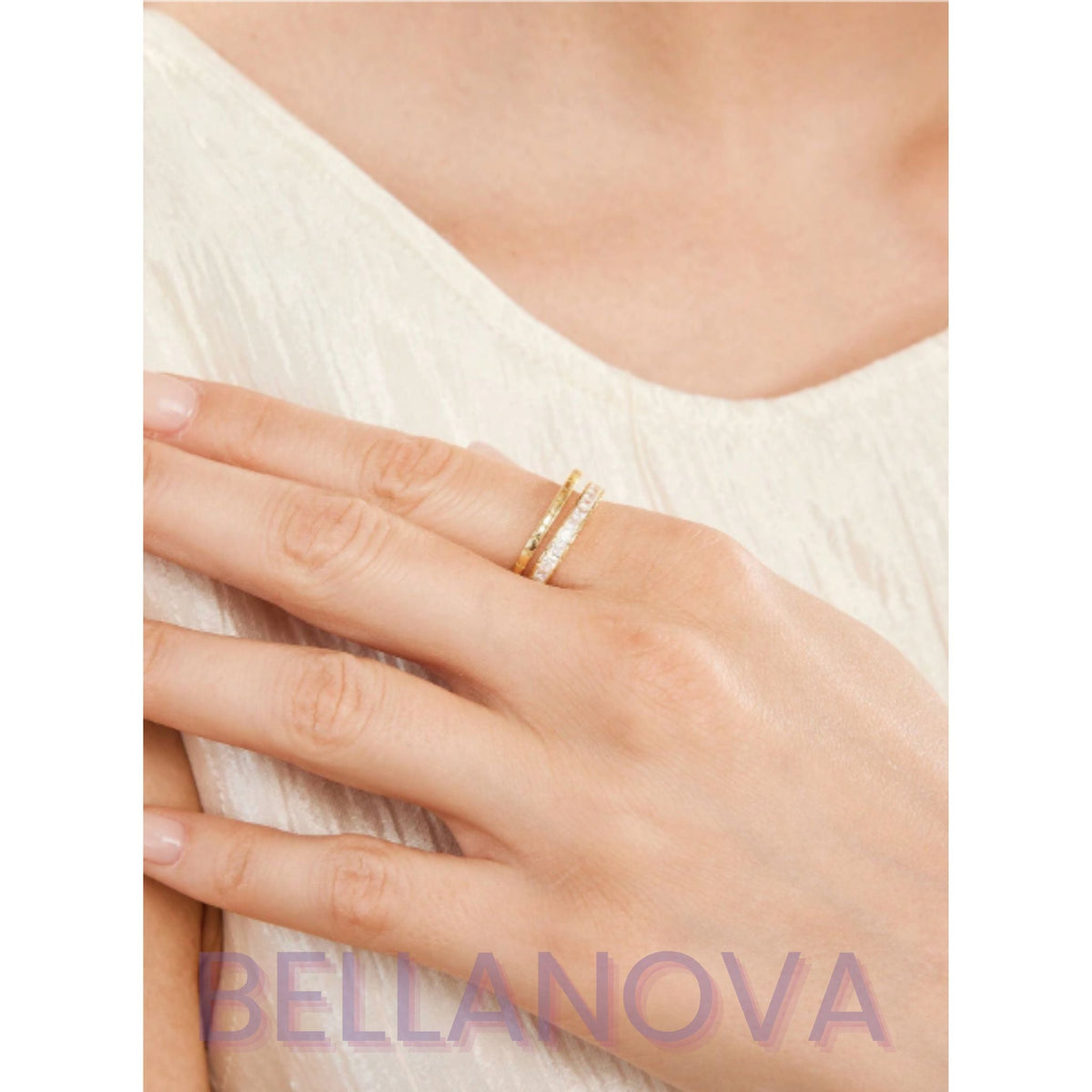 Adjustable Swarovski™ Ring – 18k Gold-Plated + FREE UK Delivery