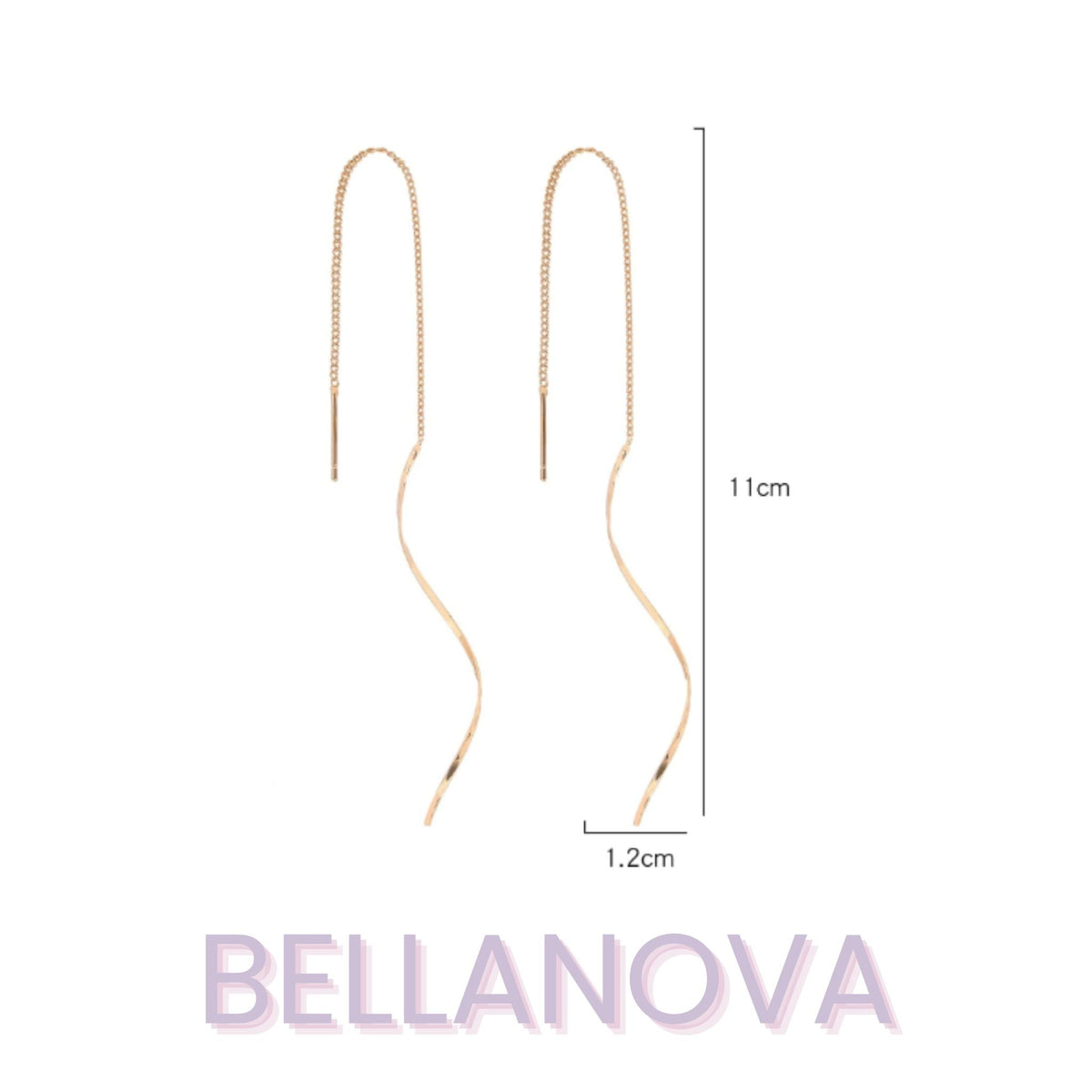 18k Gold-Plated Floating Earrings + FREE UK Delivery