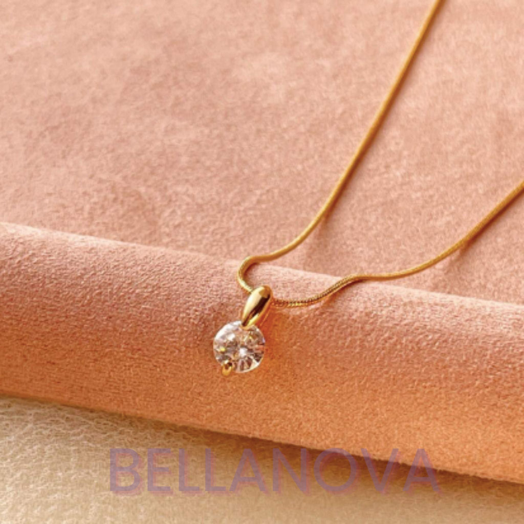 Swarovski™ Solitaire Necklace – 18k Gold-Plated + FREE UK Delivery