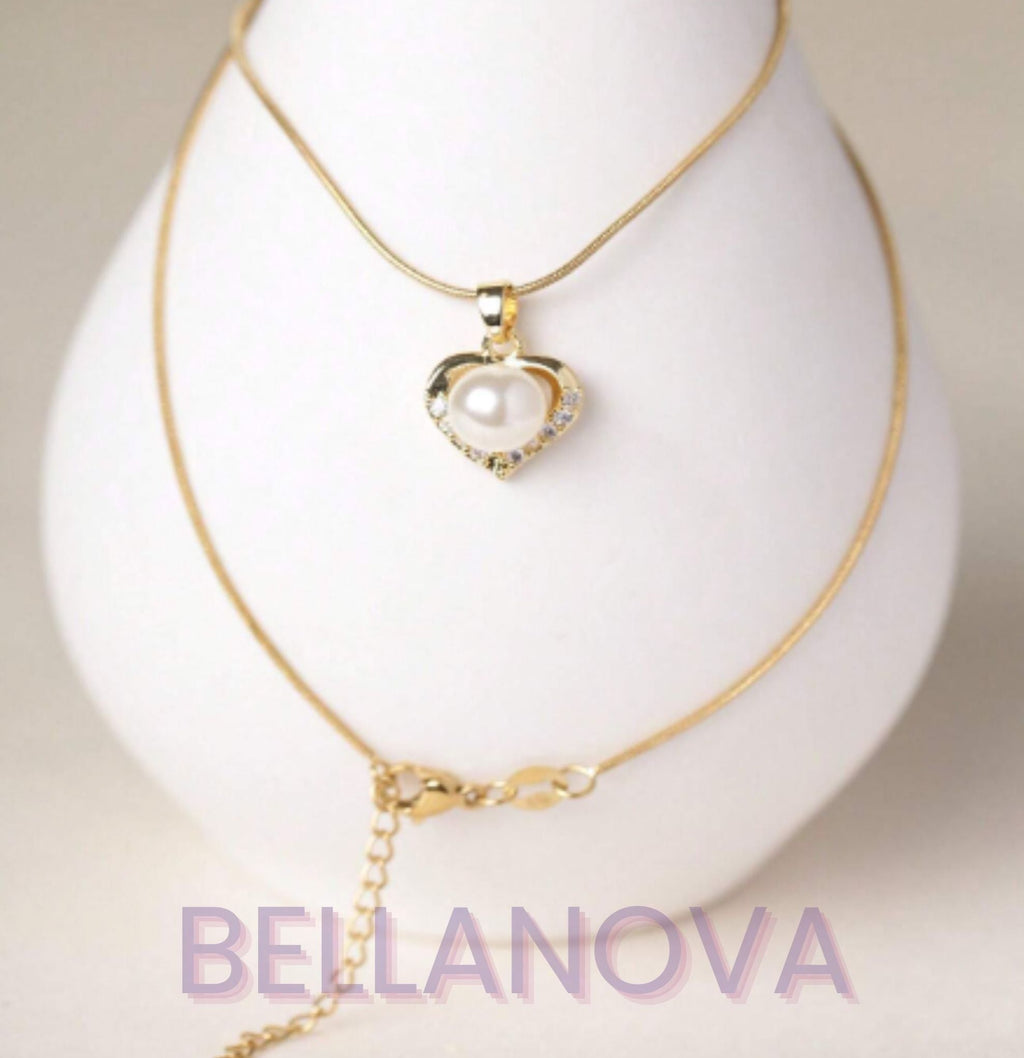 Pearl & Swarovski™ Jewellery Set – 18k Gold-Plated + FREE UK Delivery