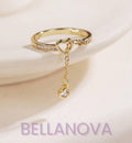 Swarovski™ Heart Solitaire Ring – 18k Gold-Plated + FREE UK Delivery