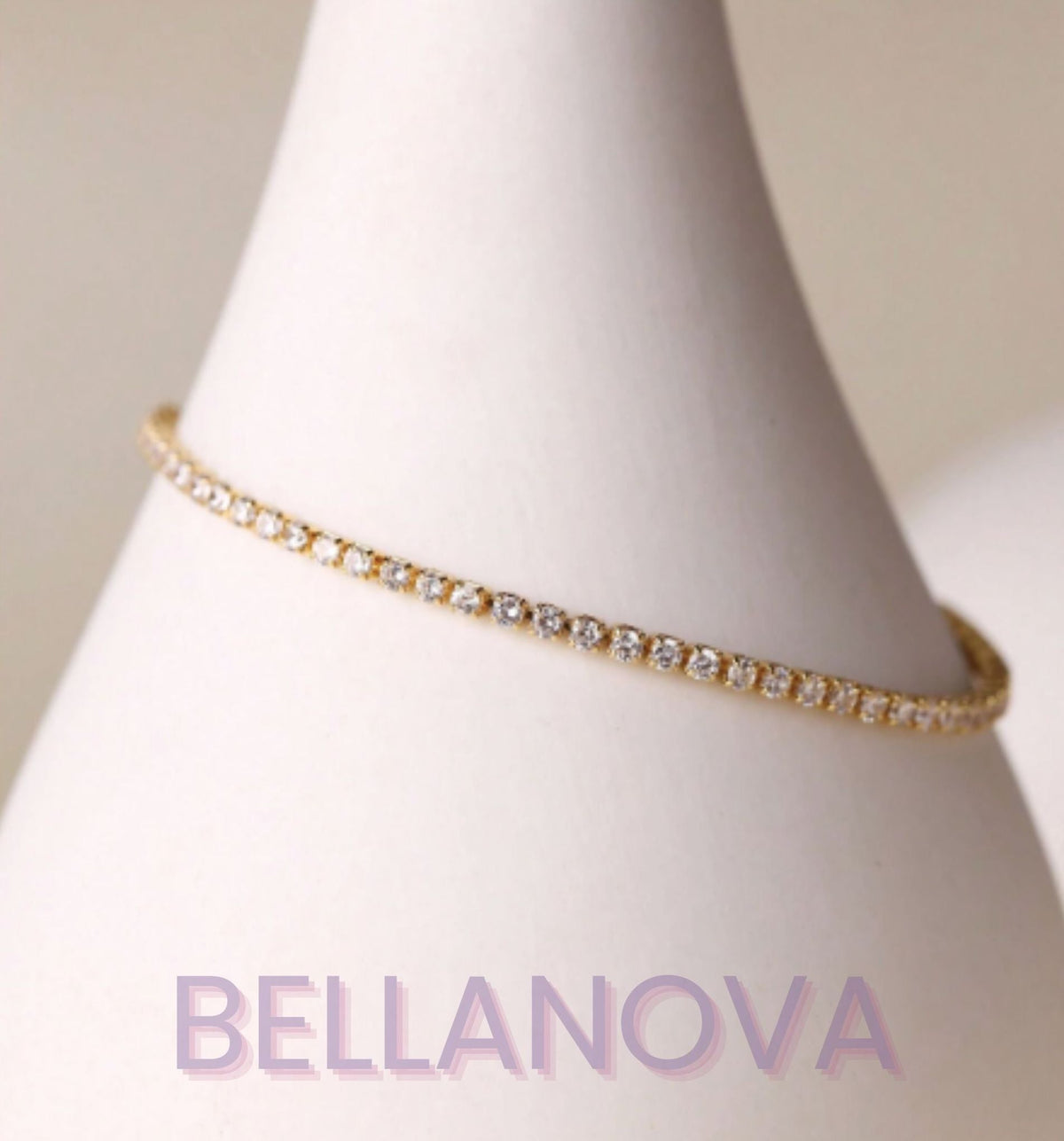 Adjustable Swarovski™ Bracelet – 18k Gold-Plated + FREE UK Delivery