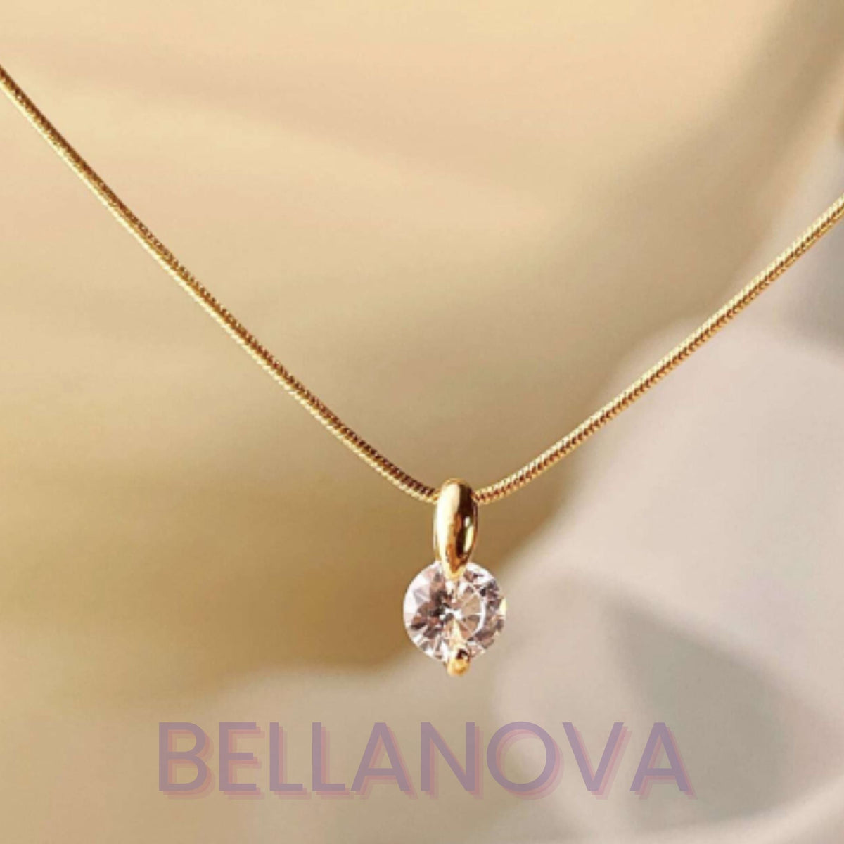 Swarovski™ Solitaire Necklace – 18k Gold-Plated + FREE UK Delivery