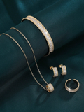 [NEW] Lumière™ 4-Piece Jewellery Set – 18k Gold-Plated + FREE UK Delivery