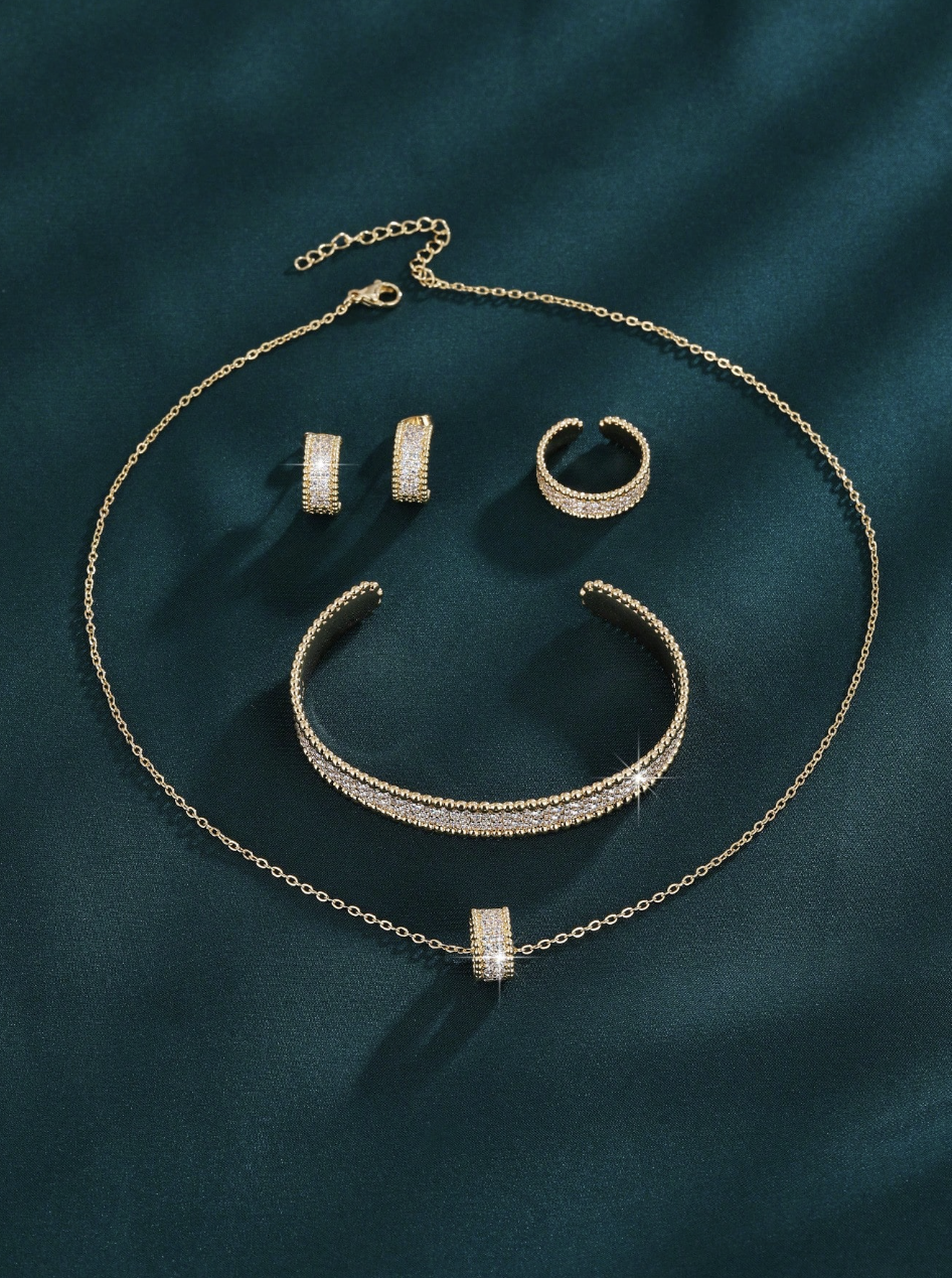[NEW] Lumière™ 4-Piece Jewellery Set – 18k Gold-Plated + FREE UK Delivery