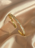 [NEW] Classic Swarovski™ Bangle – Cubic Zirconia – 18k Gold-Plated + FREE UK Delivery