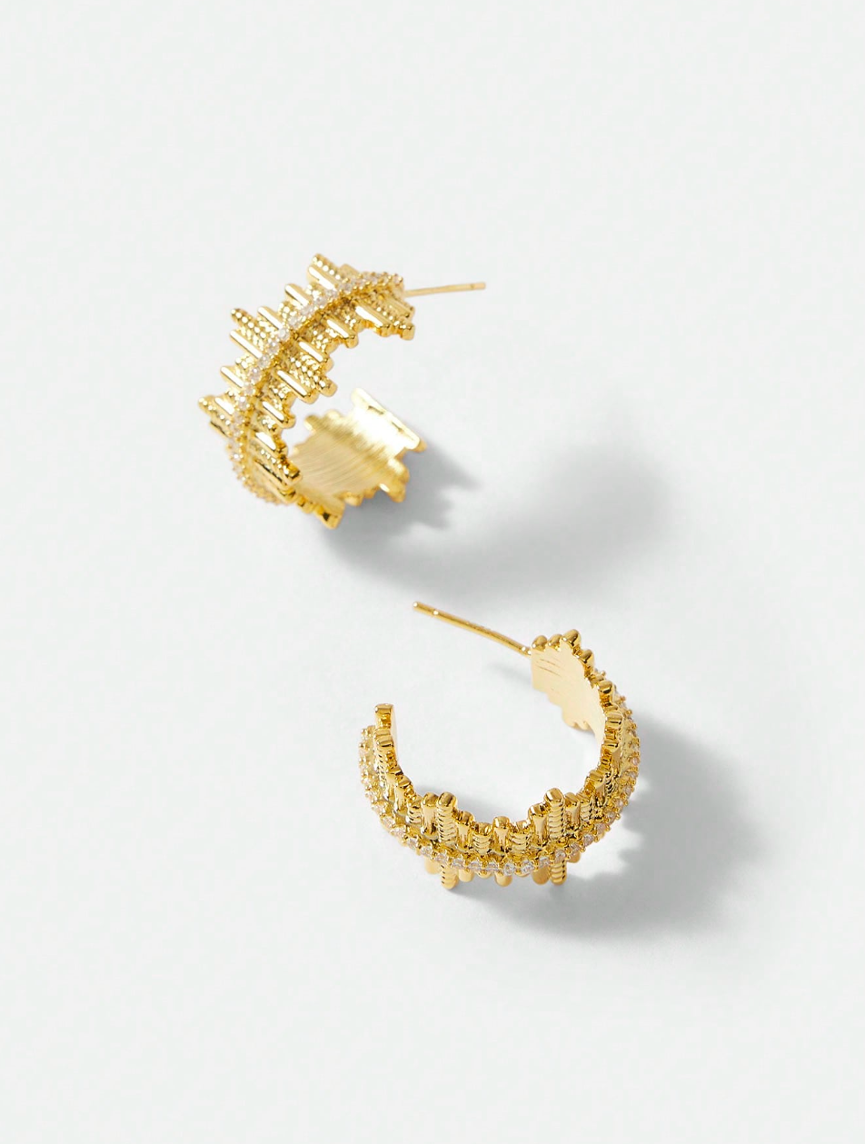 [NEW] Aurora Swarovski™ Earrings – Cubic Zirconia – 18k Gold-Plated + FREE UK Delivery