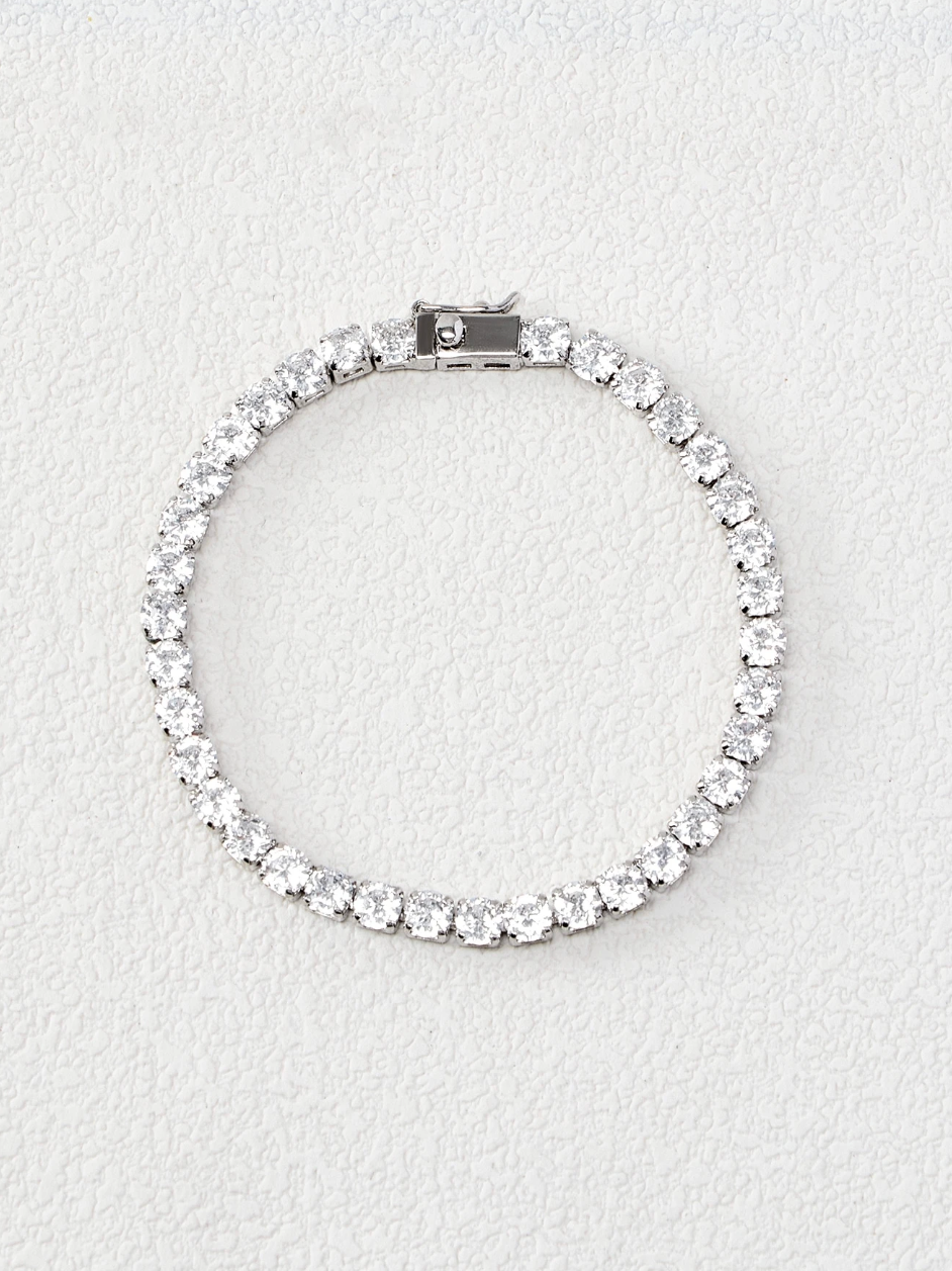 [NEW] Bridge Swarovski™ Bangle – Cubic Zirconia – 18k Gold-Plated + FREE UK Delivery
