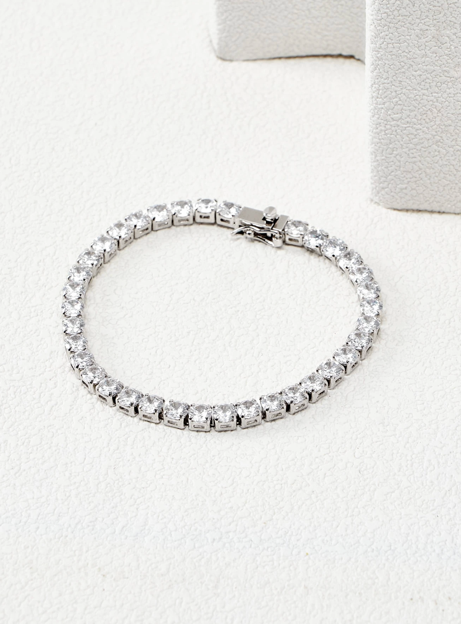 [NEW] Bridge Swarovski™ Bangle – Cubic Zirconia – 18k Gold-Plated + FREE UK Delivery