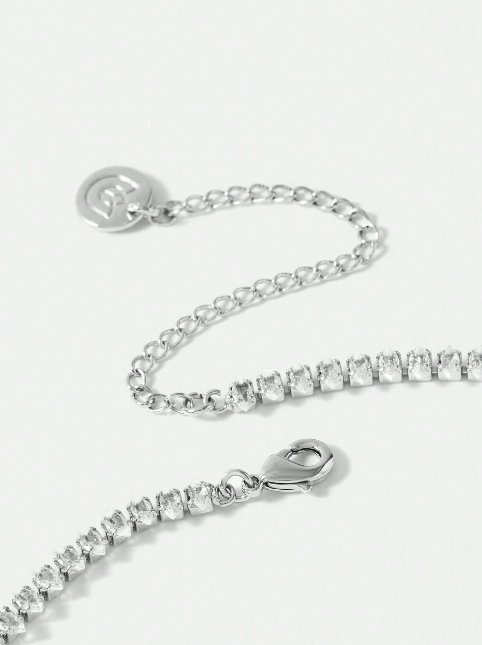 [NEW] Bridge Swarovski™ Necklace – Cubic Zirconia – 18k Gold-Plated + FREE UK Delivery