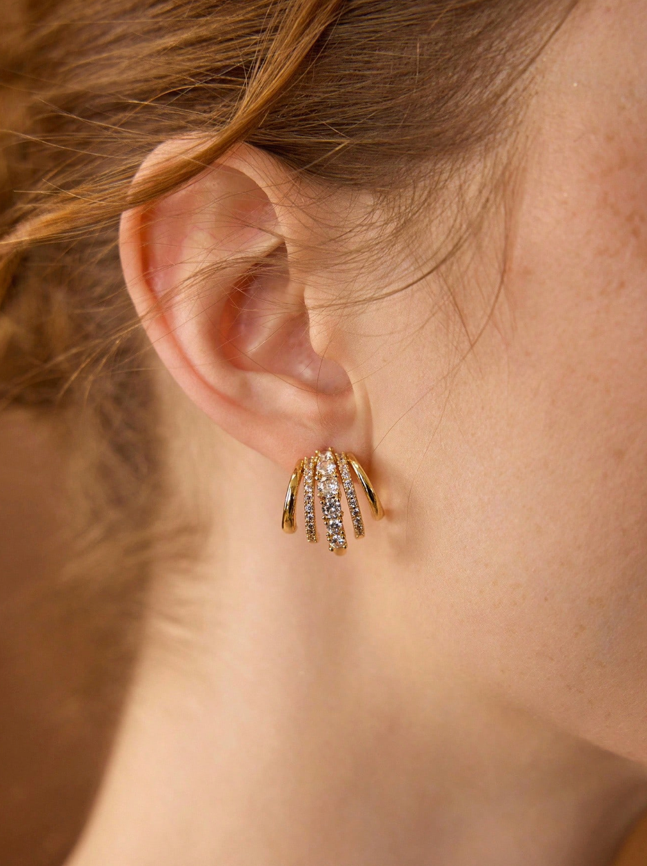 [NEW] Liz Swarovski™ Earrings – 18k Gold-Plated + FREE UK Delivery