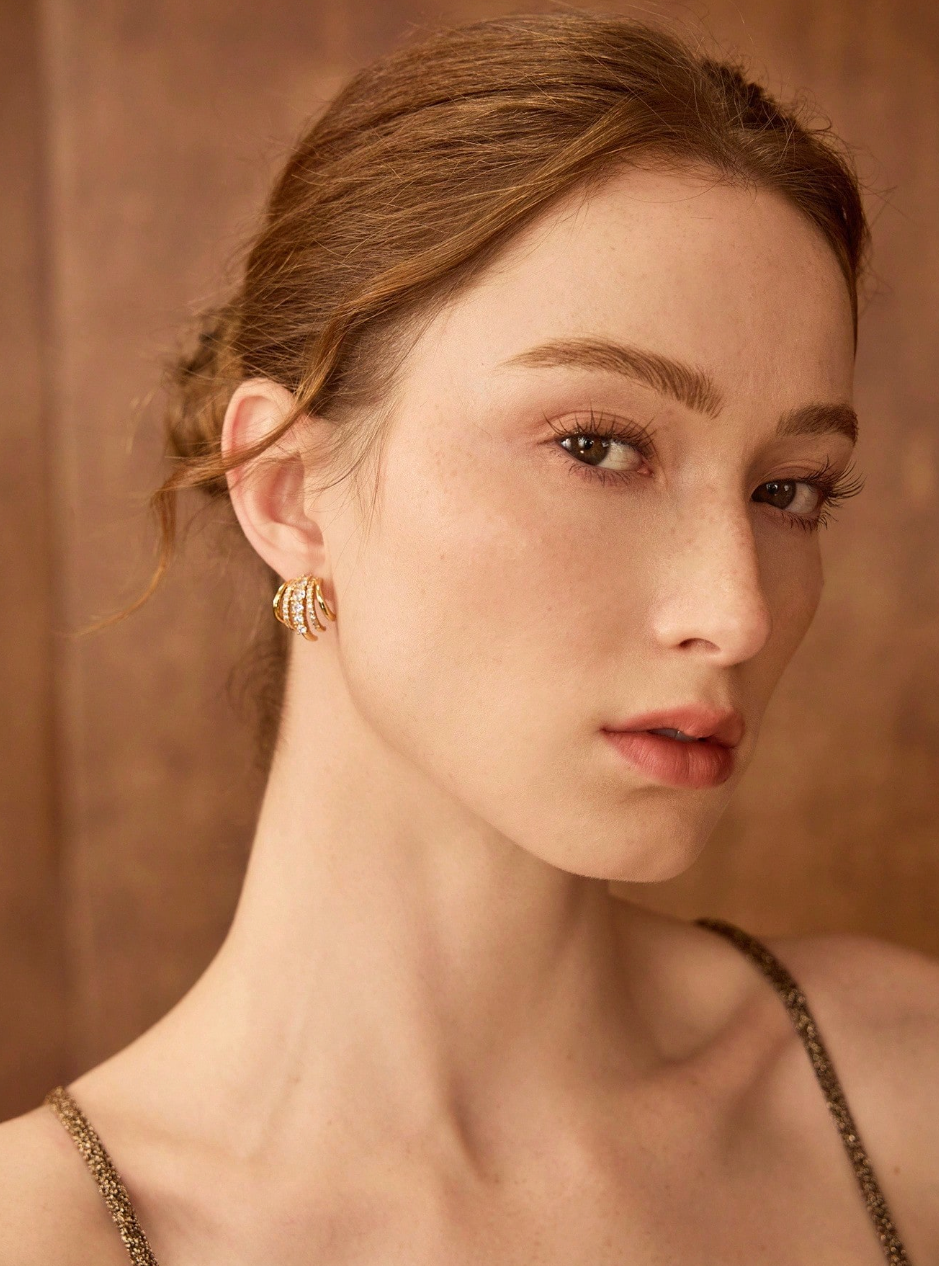 [NEW] Liz Swarovski™ Earrings – 18k Gold-Plated + FREE UK Delivery