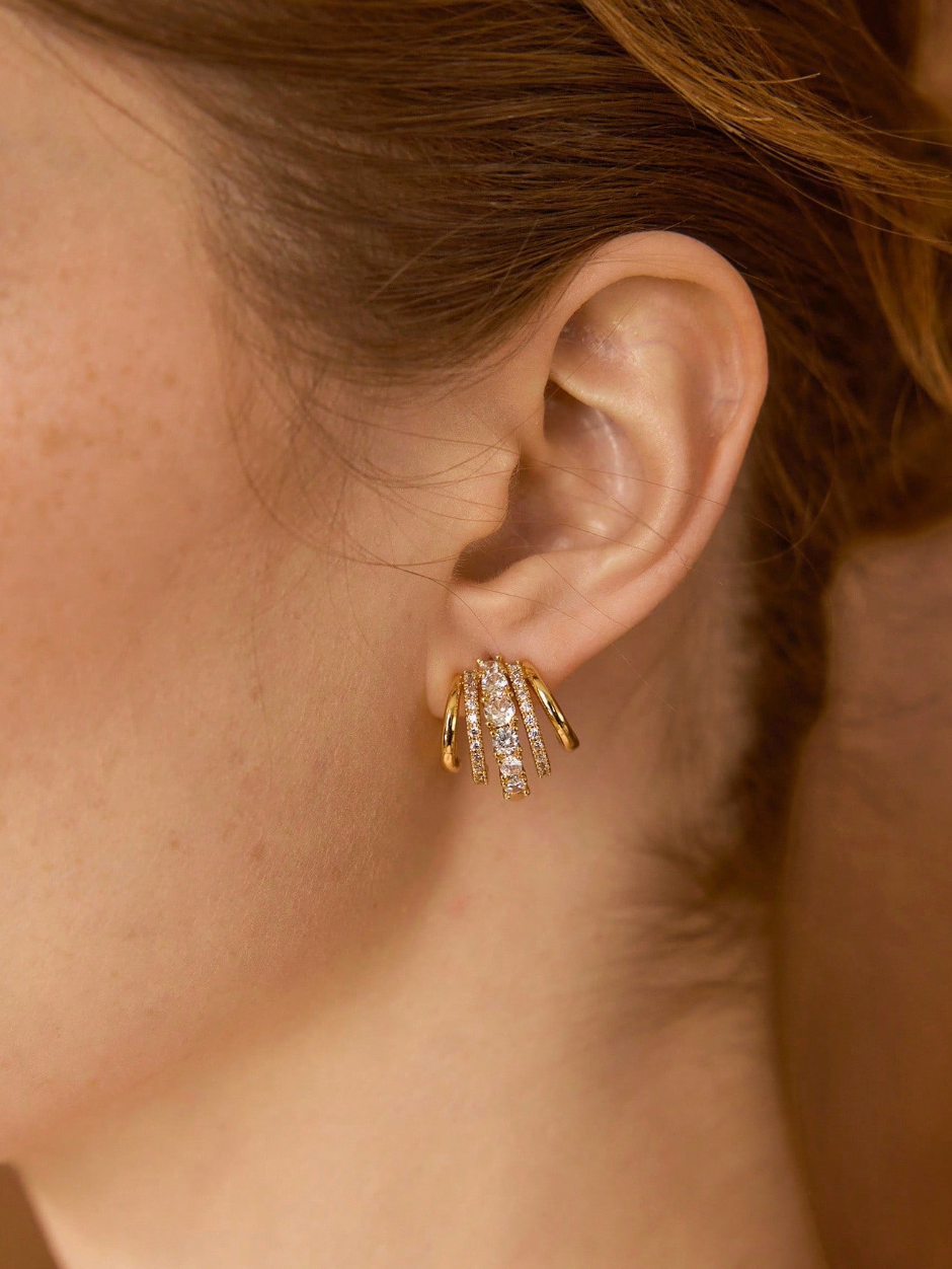 [NEW] Liz Swarovski™ Earrings – 18k Gold-Plated + FREE UK Delivery