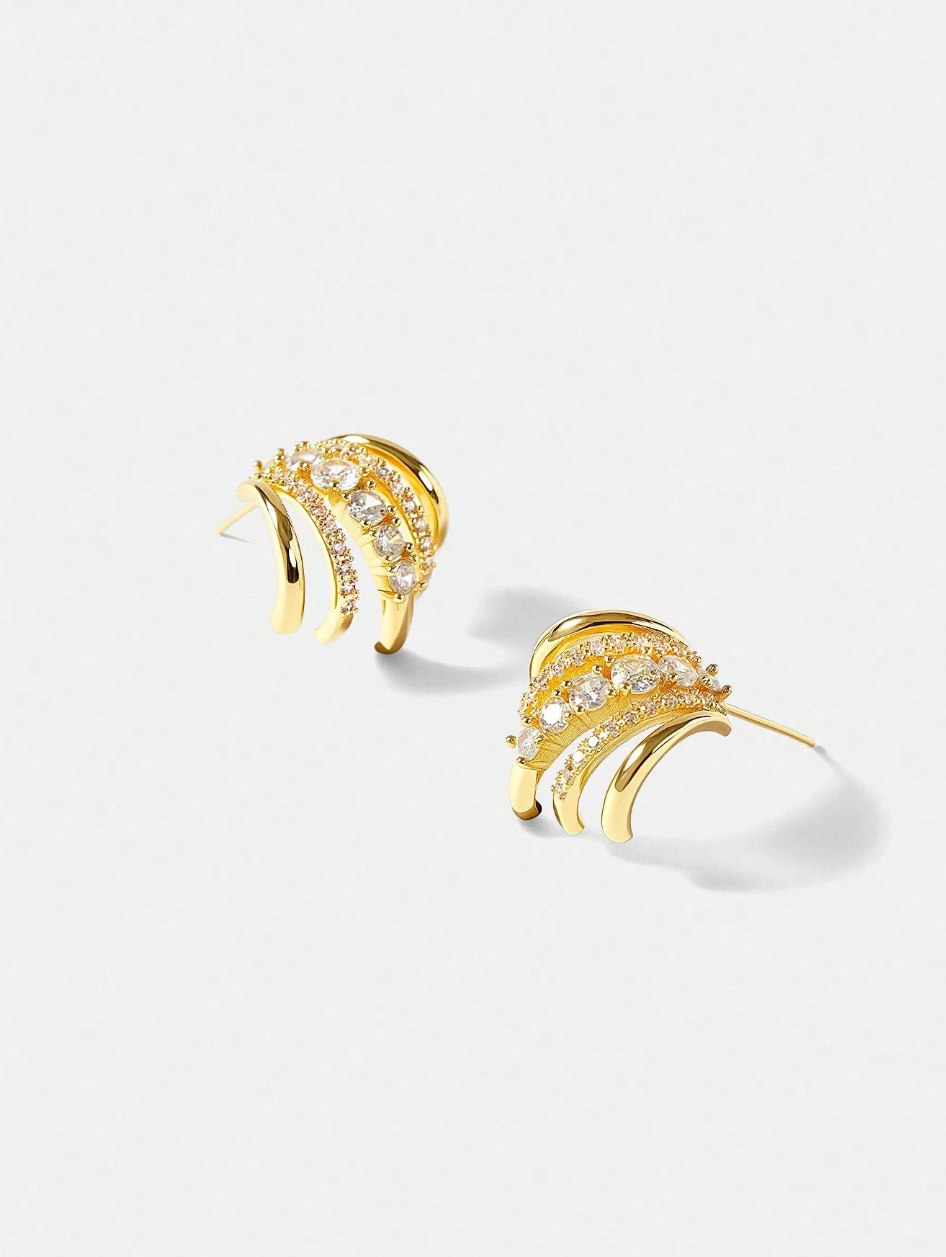[NEW] Liz Swarovski™ Earrings – 18k Gold-Plated + FREE UK Delivery