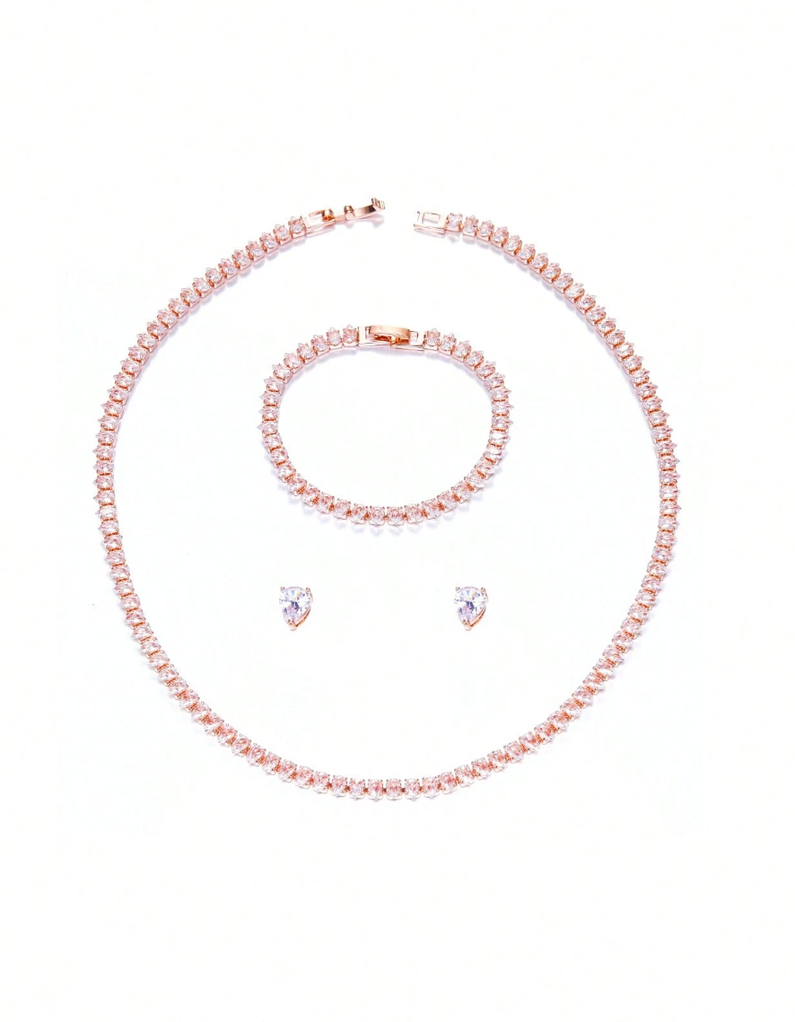 [NEW] Crystal Royale Swarovski™ 4-Piece Jewellery Set – 18k Gold-Plated + FREE UK Delivery