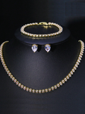 [NEW] Crystal Royale Swarovski™ 4-Piece Jewellery Set – 18k Gold-Plated + FREE UK Delivery
