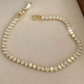 [NEW] Milano Swarovski™ Bangle – Cubic Zirconia – 18k Gold-Plated + FREE UK Delivery