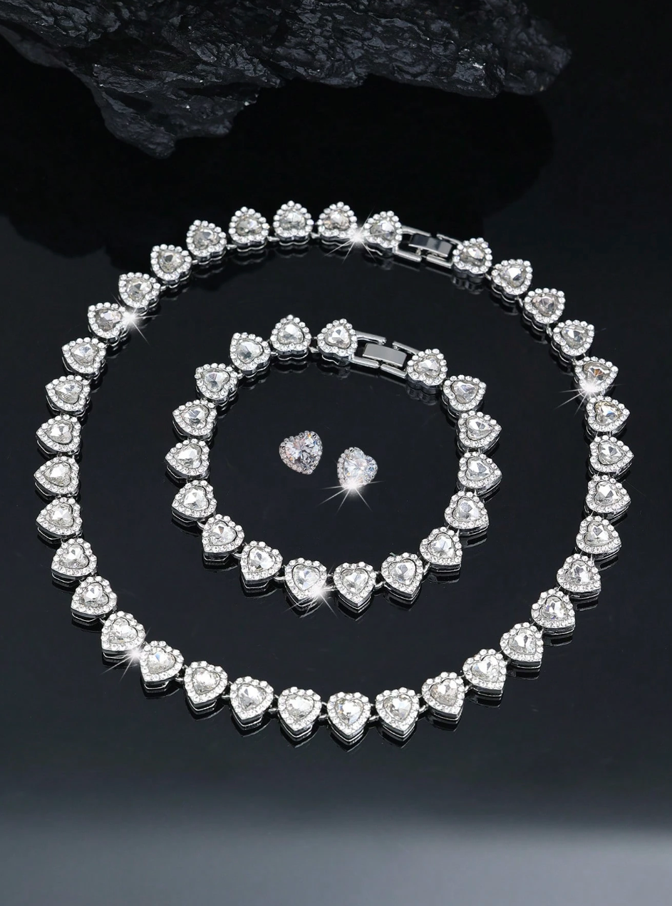 [NEW] Amour Royale Swarovski™ 4-Piece Jewellery Set – 18k Gold-Plated + FREE UK Delivery