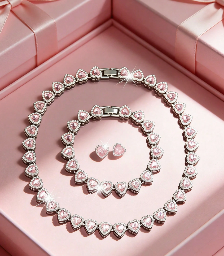 [NEW] Amour Royale Swarovski™ 4-Piece Jewellery Set – 18k Gold-Plated + FREE UK Delivery
