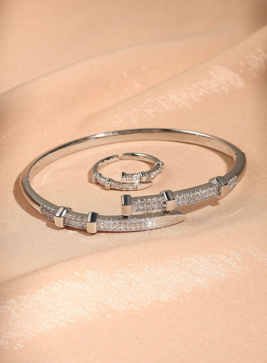 [NEW] Portofino Swarovski™ 2-Piece Jewellery Set – 18k Gold-Plated + FREE UK Delivery