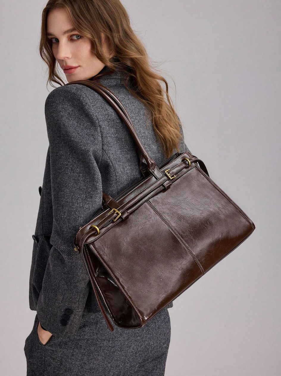 [NEW] Francesca Crocodile-Embossed Leather Handbag – Limited Edition