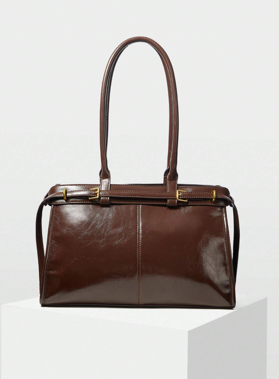 [NEW] Francesca Crocodile-Embossed Leather Handbag – Limited Edition