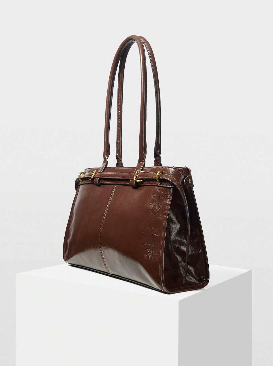 [NEW] Francesca Crocodile-Embossed Leather Handbag – Limited Edition