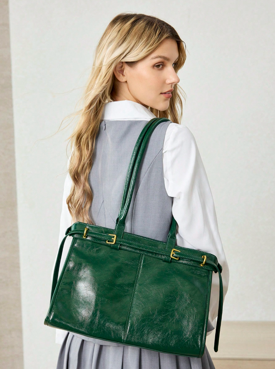 [NEW] Francesca Crocodile-Embossed Leather Handbag – Limited Edition