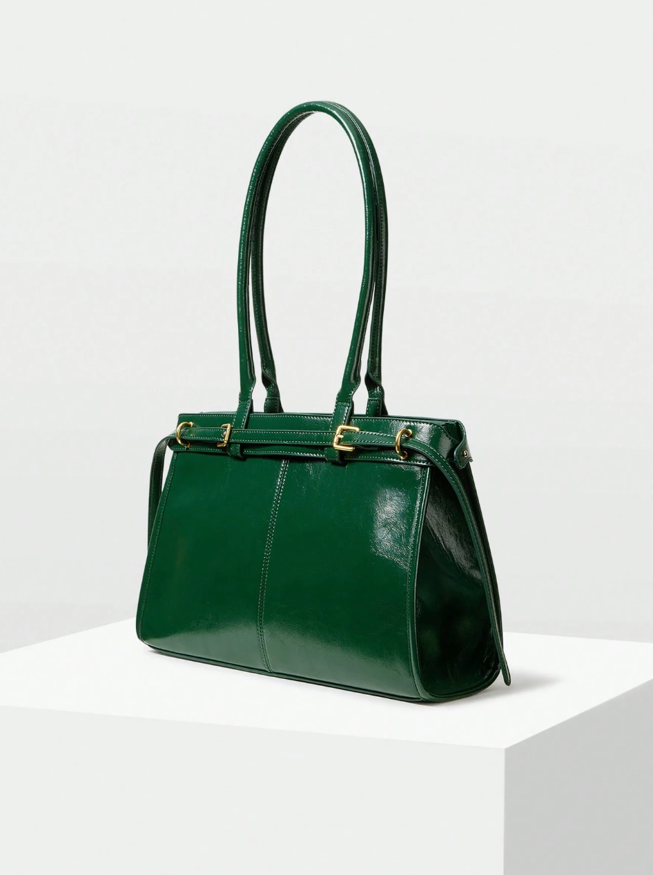 [NEW] Francesca Crocodile-Embossed Leather Handbag – Limited Edition