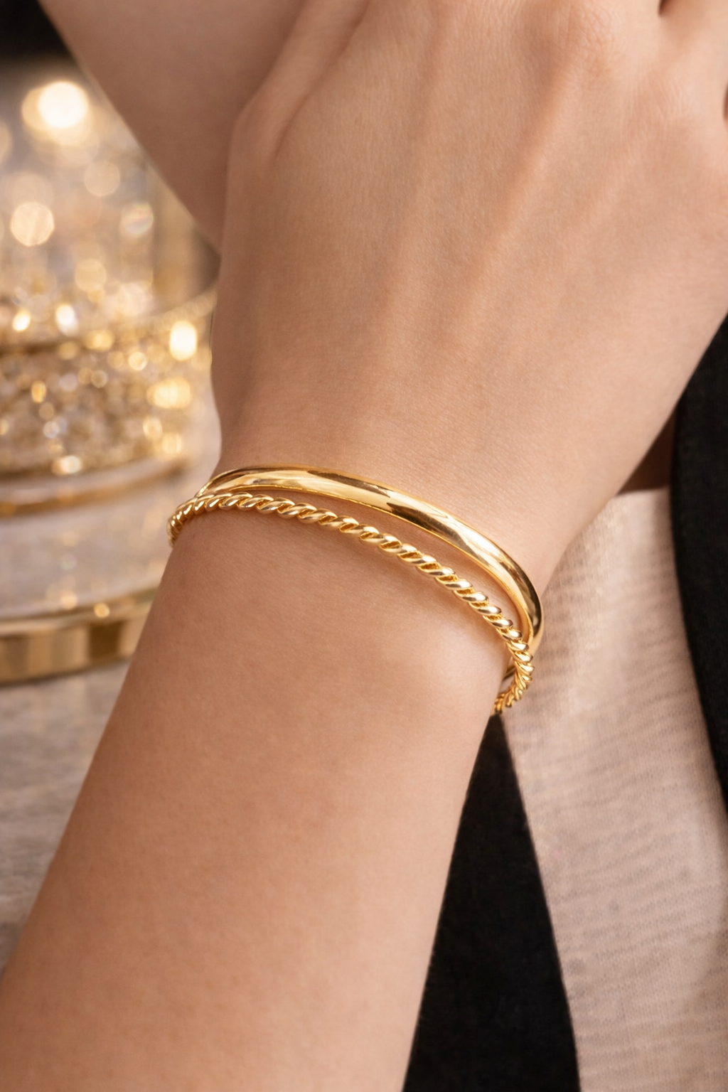 18k Gold-Plated Double Bracelet™ + FREE UK Delivery