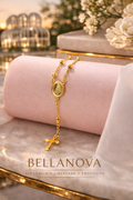 18k Gold-Plated Hand Rosary Bracelet + FREE UK Delivery