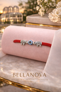 18k Gold-Plated Adjustable Evil Eye Bracelet + FREE UK Delivery