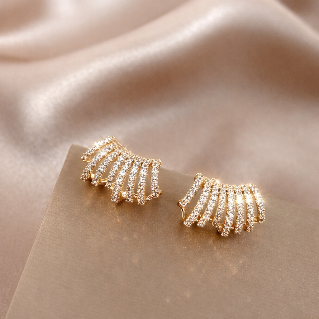18k Gold-Plated Eight-Point™ Earrings + FREE UK Delivery