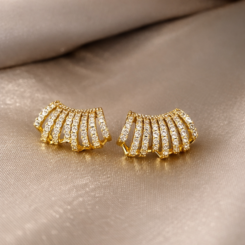 18k Gold-Plated Eight-Point™ Earrings + FREE UK Delivery