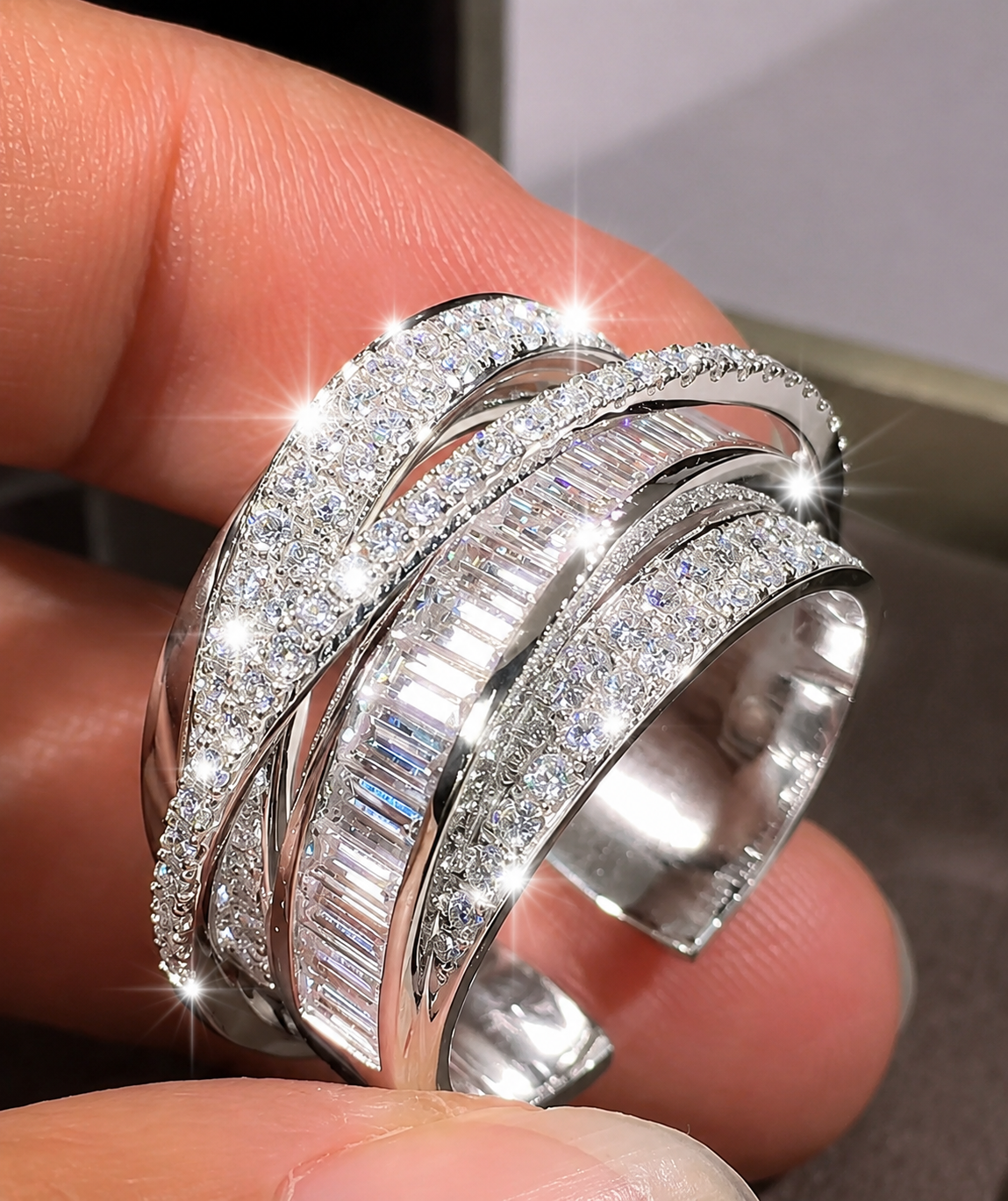 [NEW] Amalfi Swarovski™ Ring – 18k Gold-Plated + FREE UK Delivery